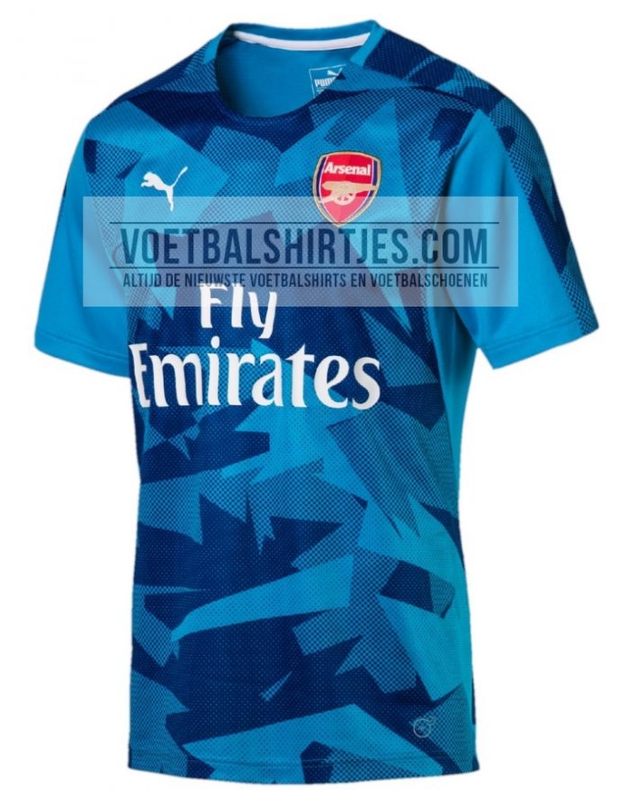 arsenal pre match training top