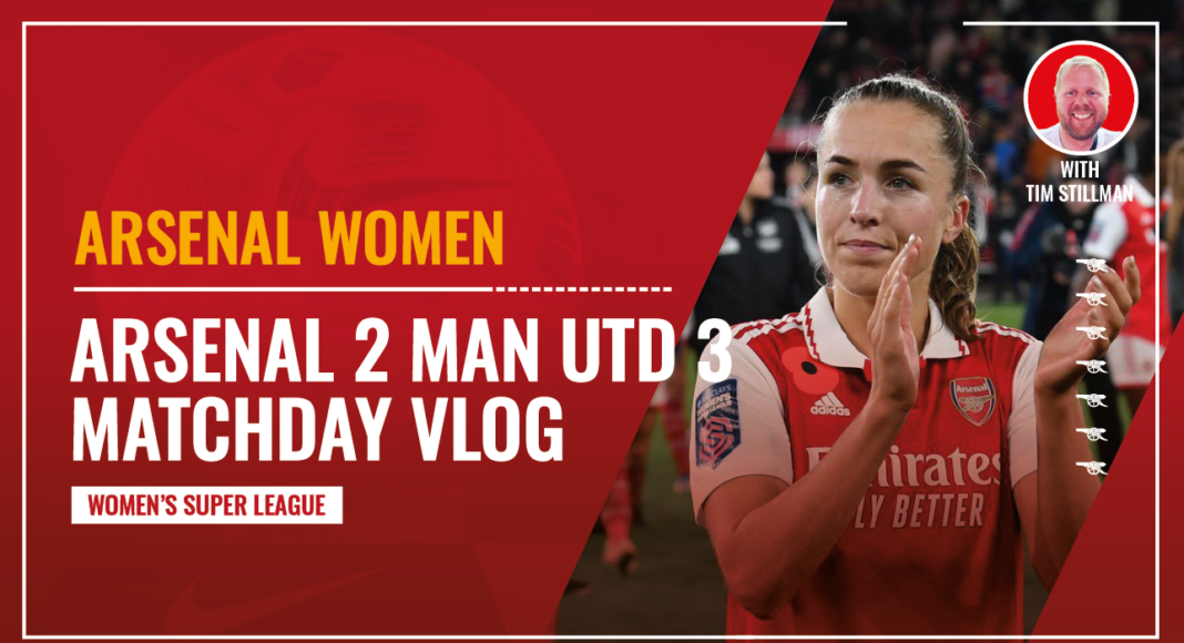 Arsenal 2-3 Manchester United Women matchday vlog