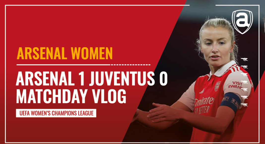 Leah Williamson, Arsenal 1-0 Juventus vlog
