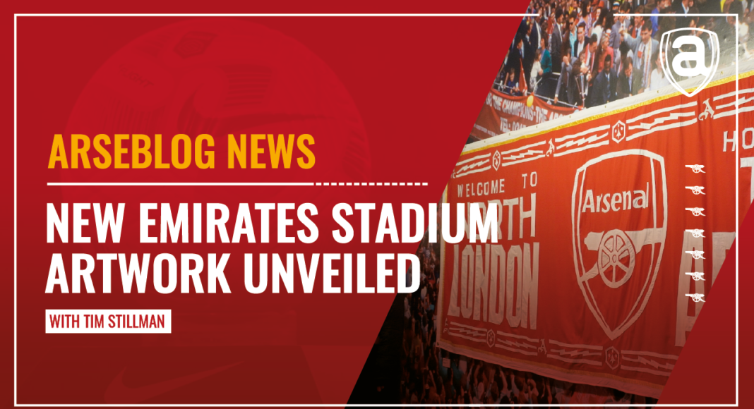 Video - new Emirates Stadium artwork unvelied